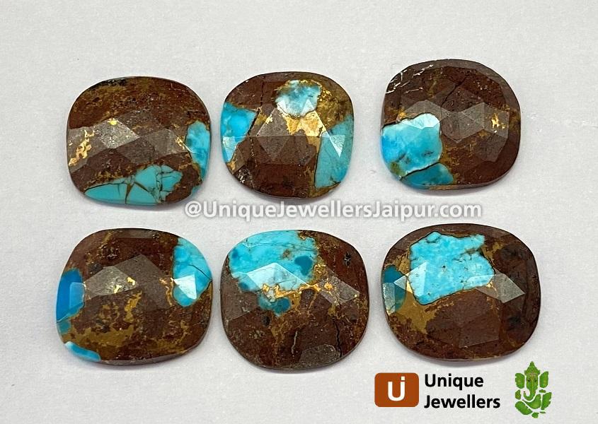 Copper Lava Mohave Turquoise Rose Cut Slices